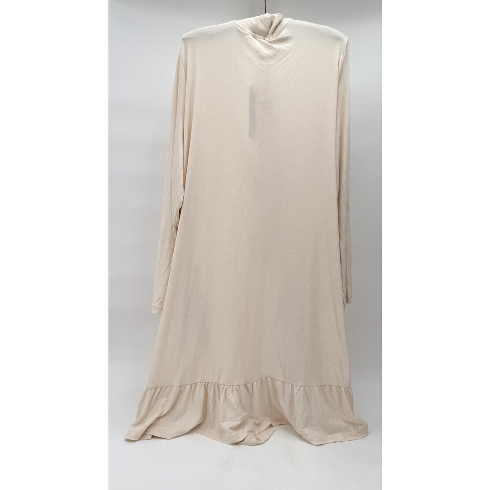 Berkshire Homewear Robe Womens 1X Long Duster Ruffle Hem Lounge Lightweight - Picture 2 of 12